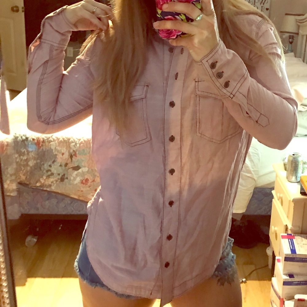 Free People Button Down
